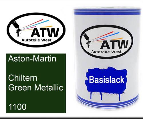 Aston-Martin, Chiltern Green Metallic, 1100: 500ml Lackdose, von ATW Autoteile West.